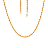 22K Yellow Gold Hollow Large Rope Chain